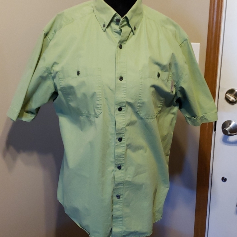 Wolverine sage green heavyweight short sleeve